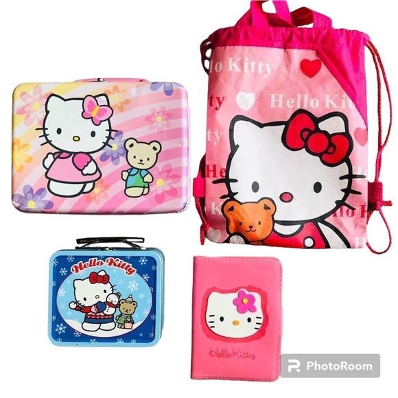 Hello Kitty Lunch Tins, Notepad, Drawstring bag - Picture 2 of 16